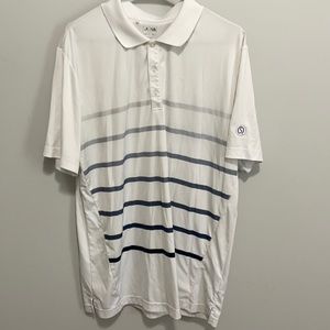 Adidas Pure Motion Golf polo!! White and navy 💙🤍 Size Large✨